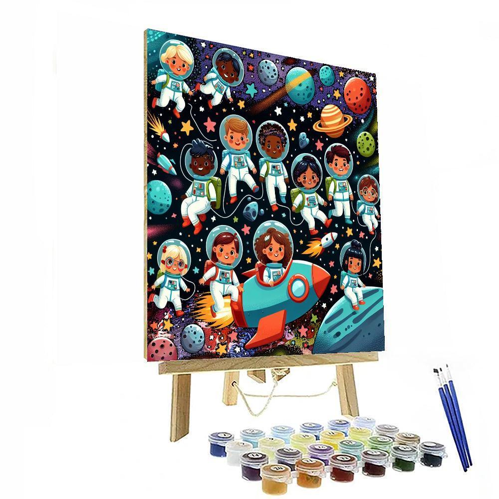Stellar Space Adventure Painting By Numbers Kit