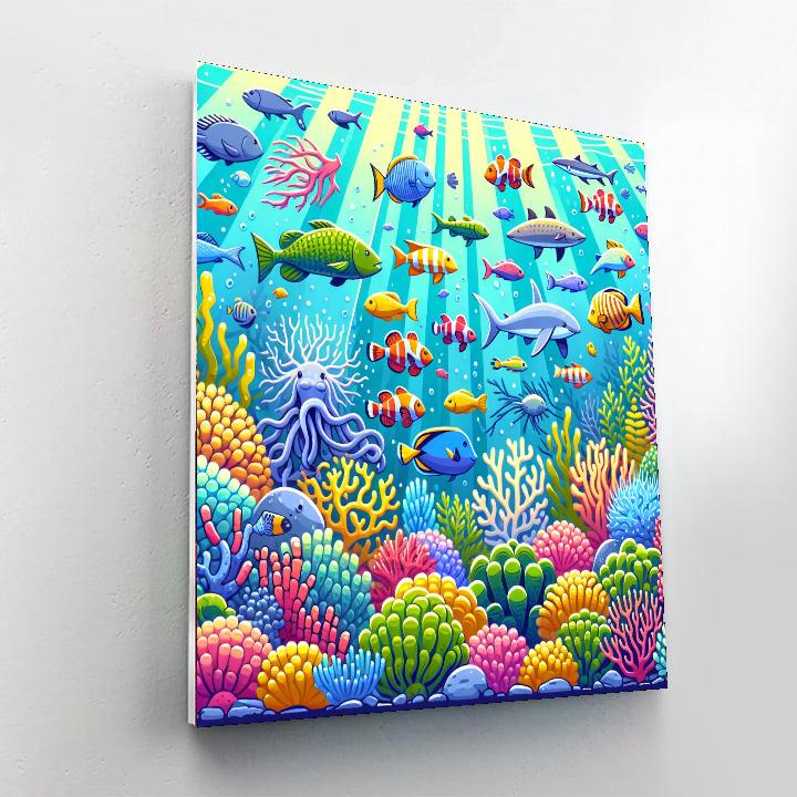 Radiant Reef Rendezvous Numbered Painting Kits