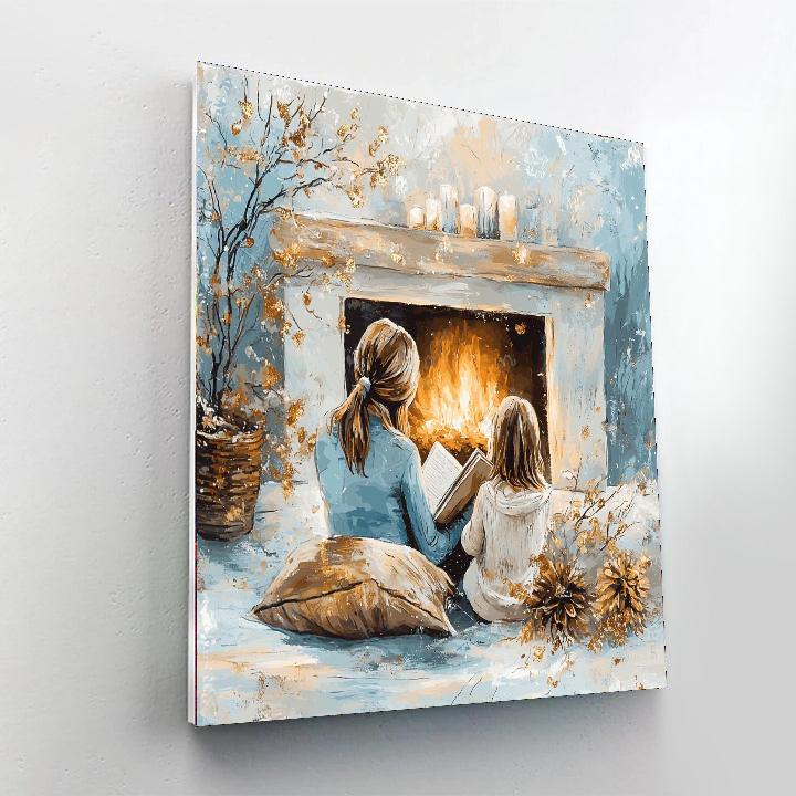 Winter’s Cozy Corner Number Painting