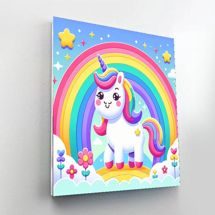 Caring Unicorn Numbered Painting Kits