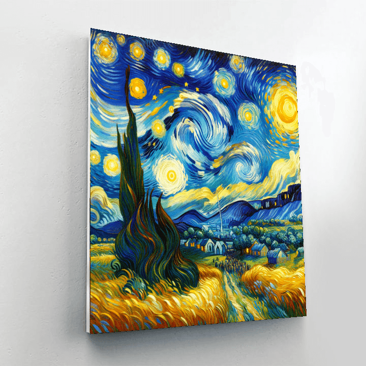 Van Gogh's Starry Reverie Paint By Numbers