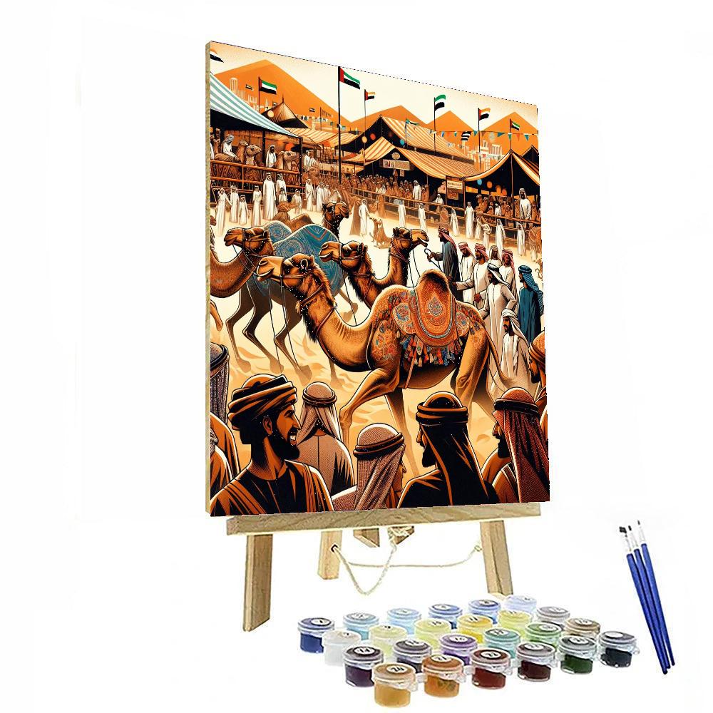 Camel Festival - United Arab Emirates Number Painting