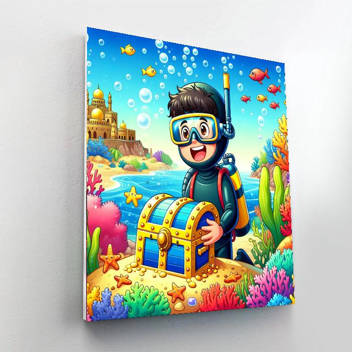 Ocean Treasure Discovery Painting Number Kit
