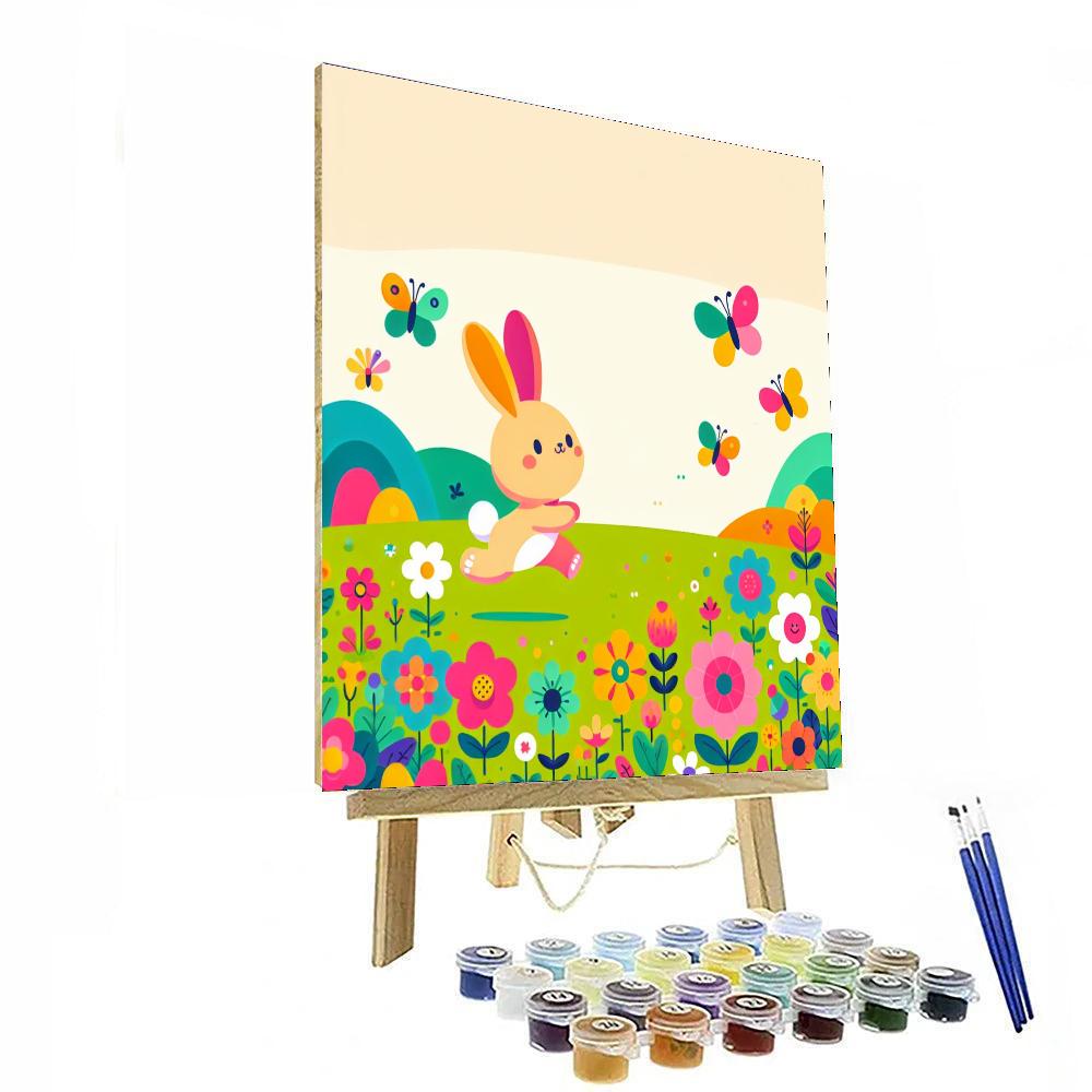 Bunny Meadow Hop Paint By Numbers