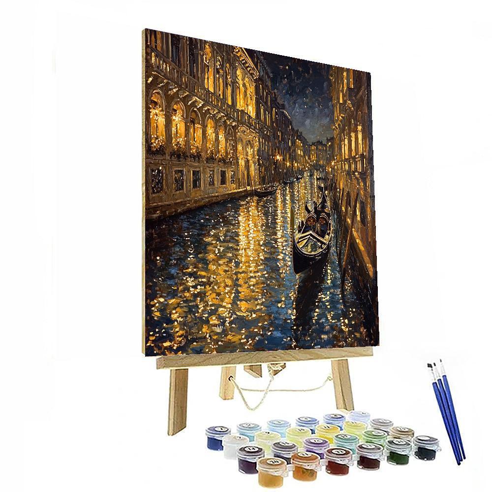 John Singer Sargent Inspired Opulent Venetian Night  Number Painting