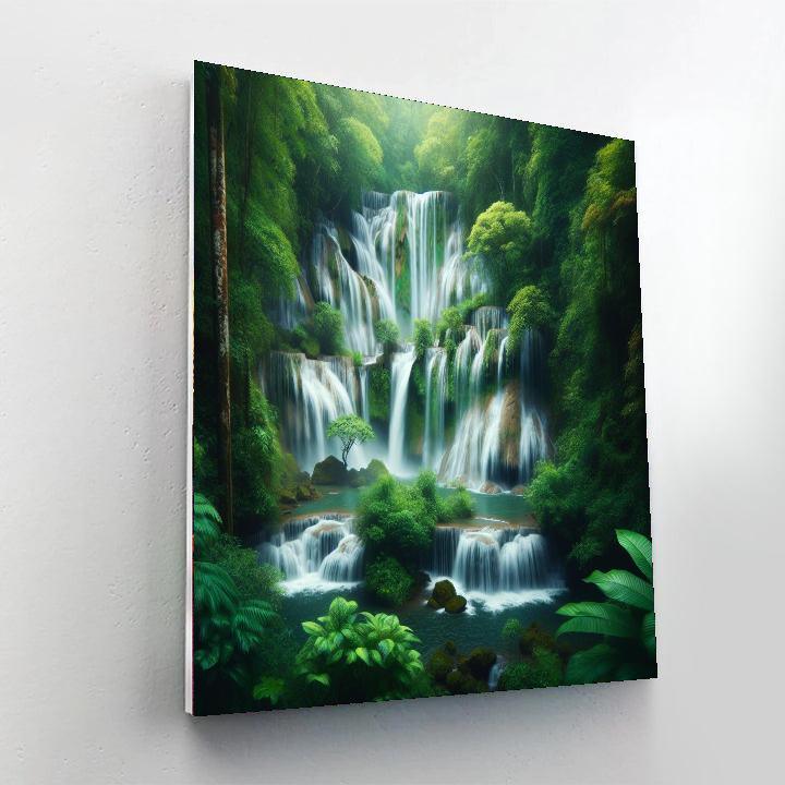 Majestic Waterfall Reverie Paint By Color