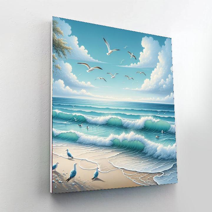 Nostalgic Coastal Retreat Paint By Color
