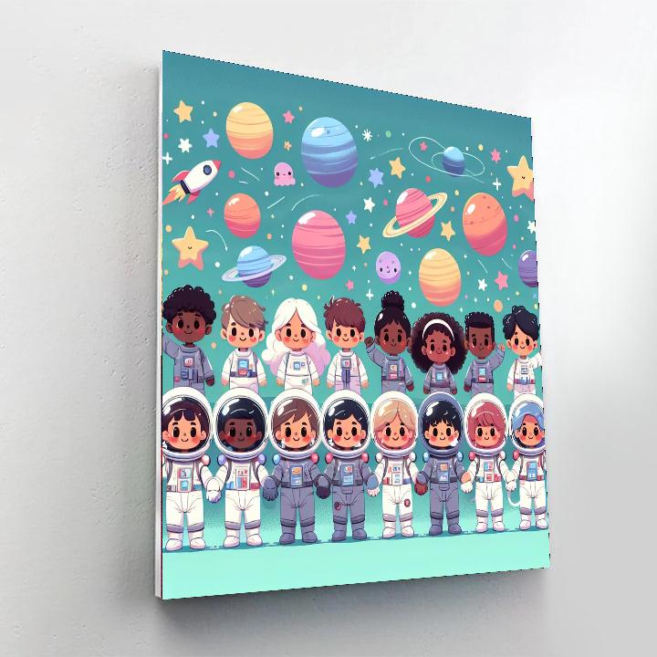 Super Space Squad Number Painting