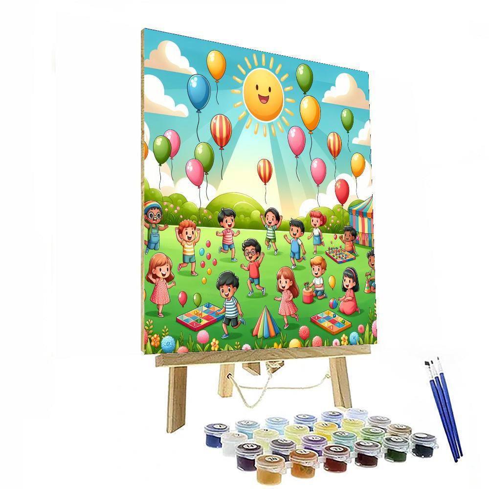 Sunny Balloon Festival Numbered Painting Kits