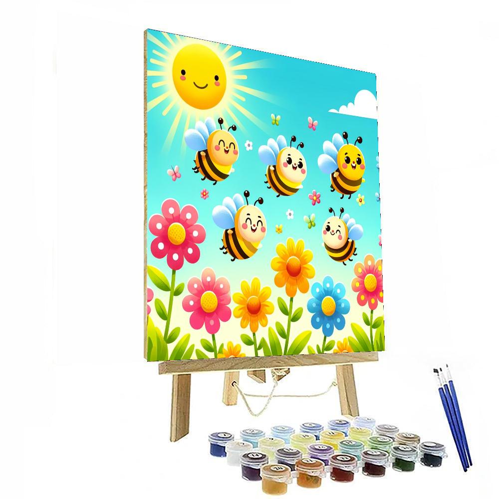 Sweet Honey Bees Numbered Painting Kits
