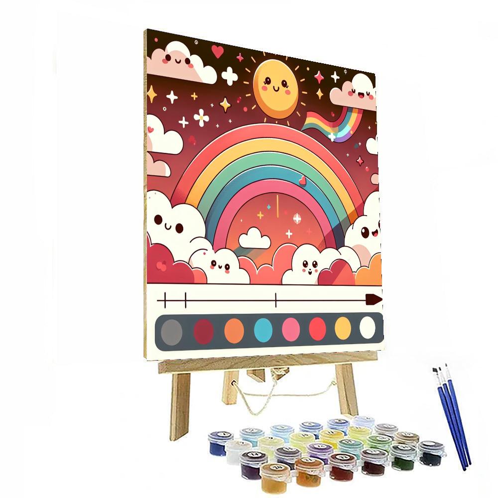 Dreamy Rainbow World Paint By Number