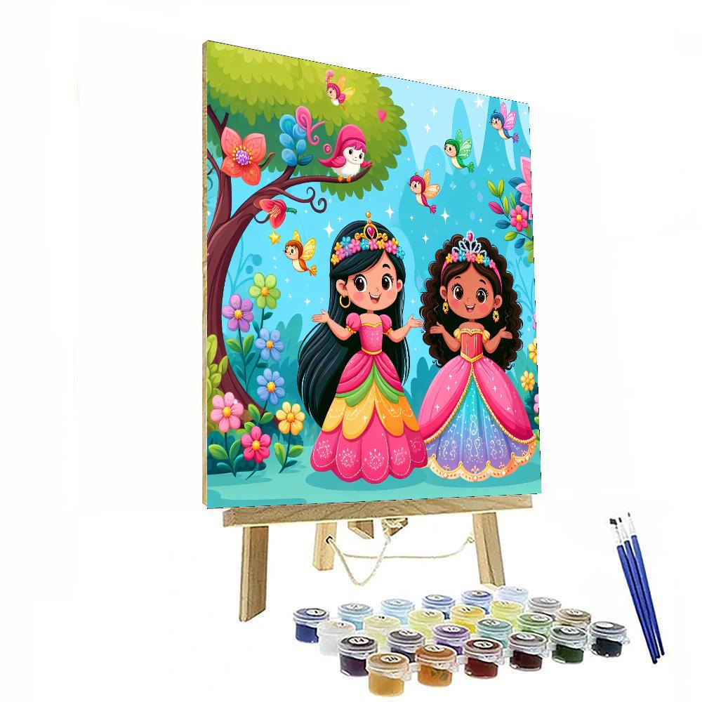 Princess Enchanted Garden Paint By Number