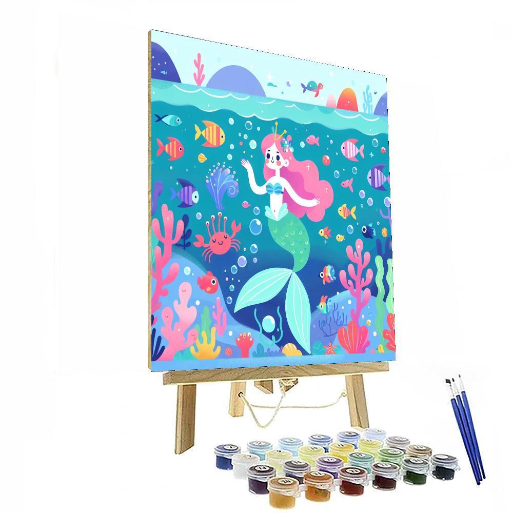 Underwater Mermaid Tale Numbered Painting Kits