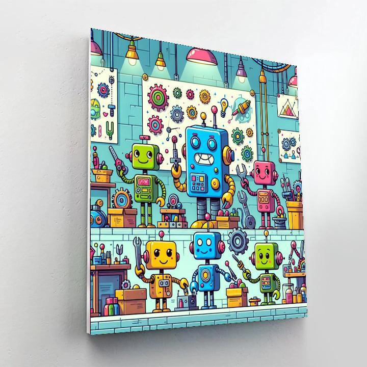 Robotics Workshop Fun Painting By Numbers Kit