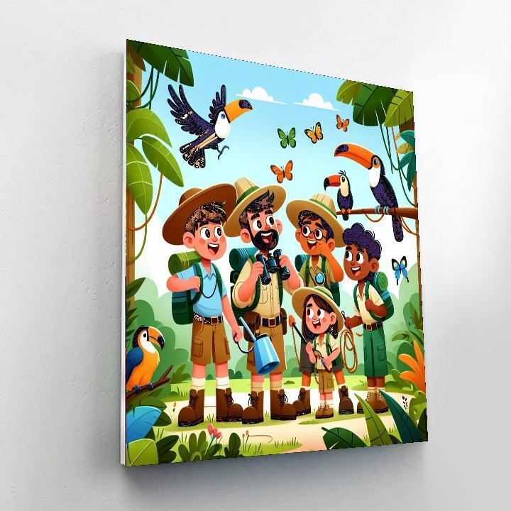 Amazing Adventures In The Jungle Numbered Painting Kits
