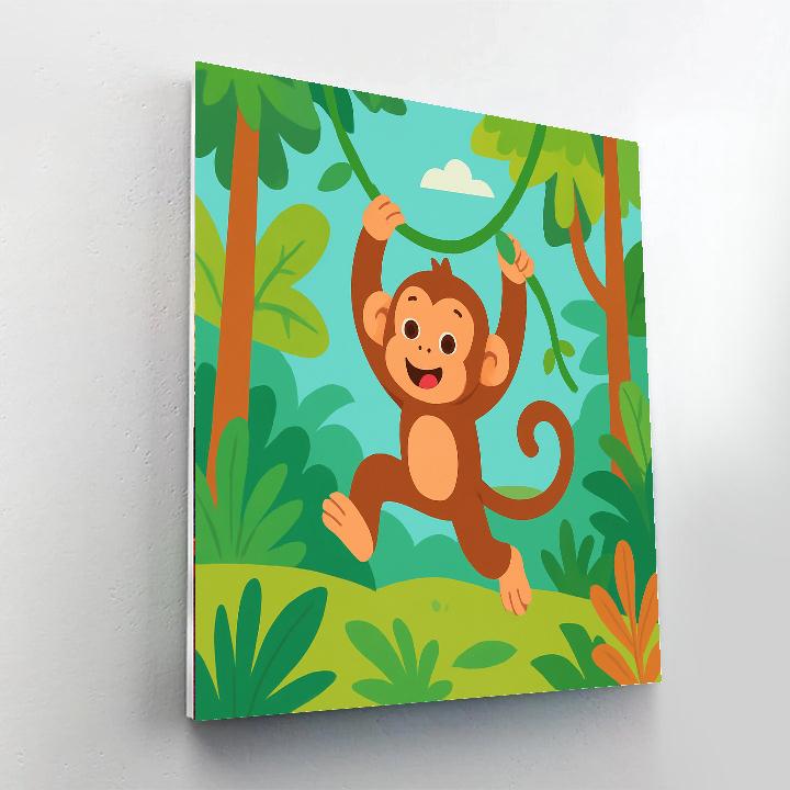 Daring Adventure Monkey Paint By Numbers