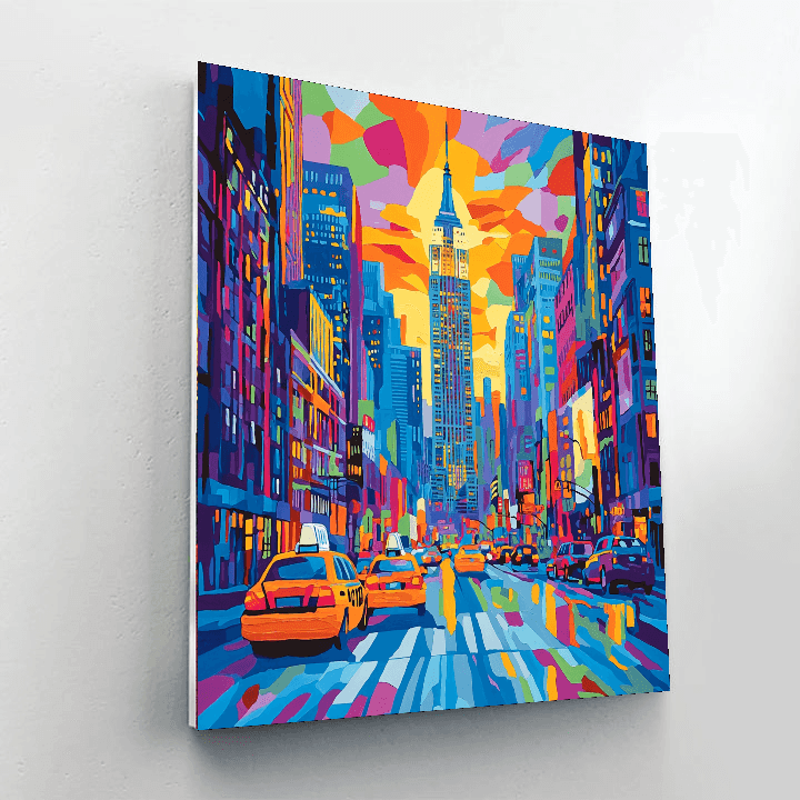 Andy Warhol Inspired Vivid Urban Life  DIY Paint By Numbers