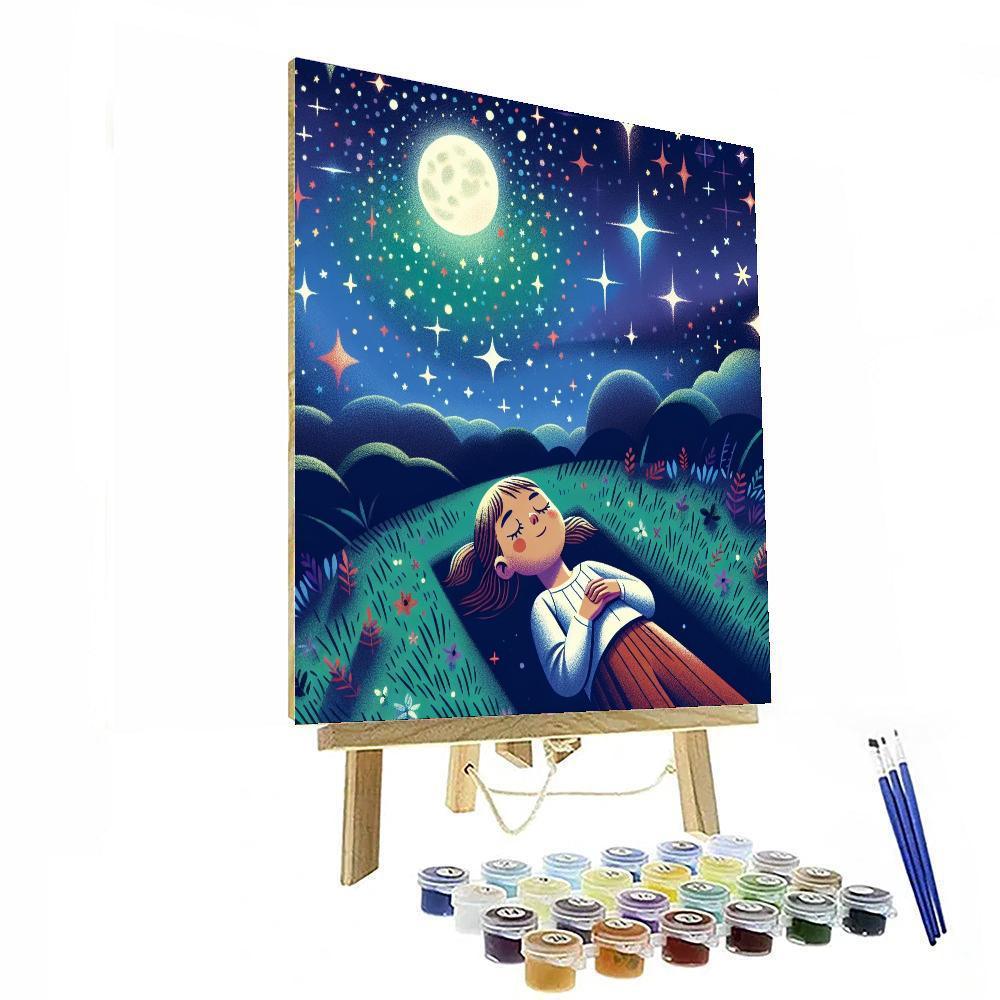 Sparkling Starry Night Paint By Color