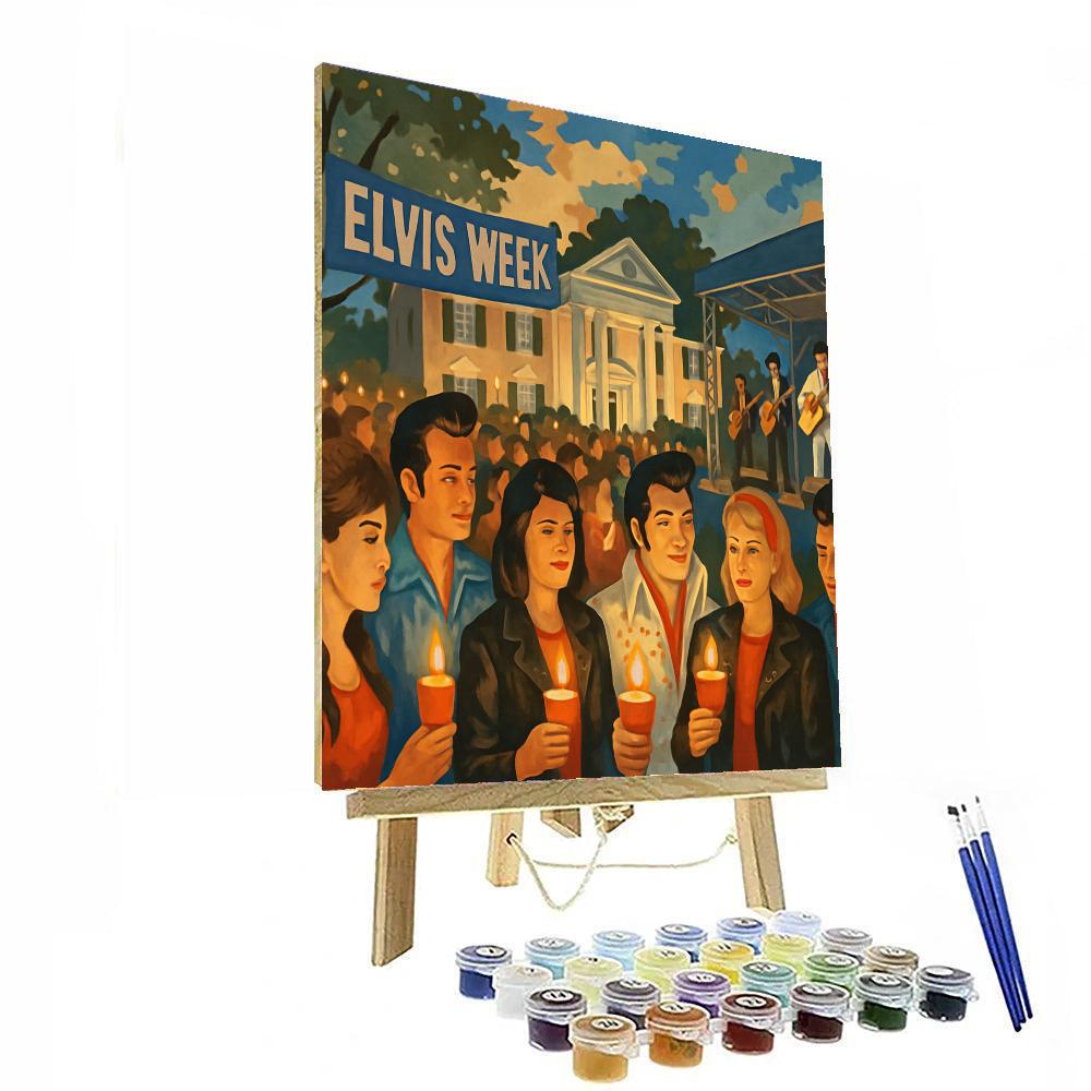 Elvis Week - Memphis, Usa Painting By Numbers Kit