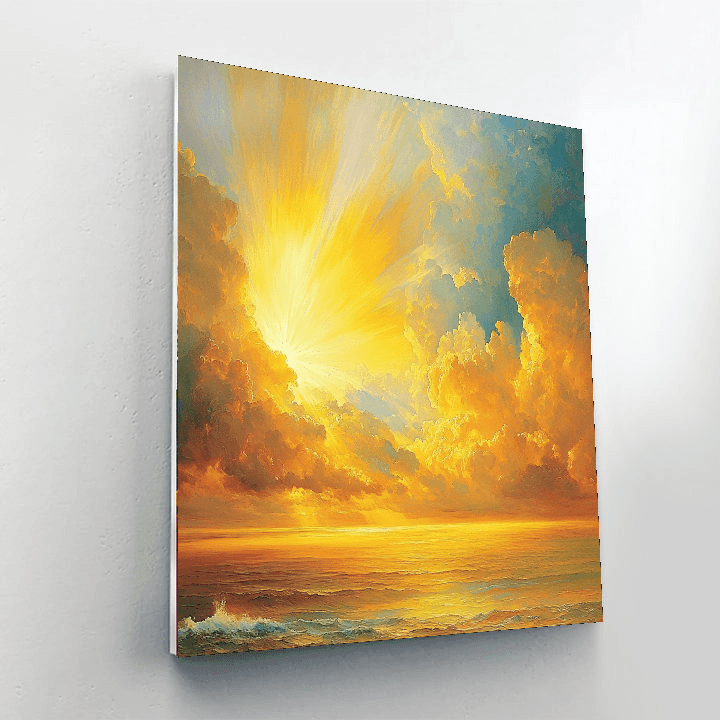 J.M.W. Turner Inspired Rays Of Inspiration  Paint By Numbers Art