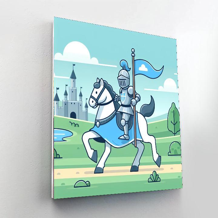 Gallant Knight's Adventure Paint By Color