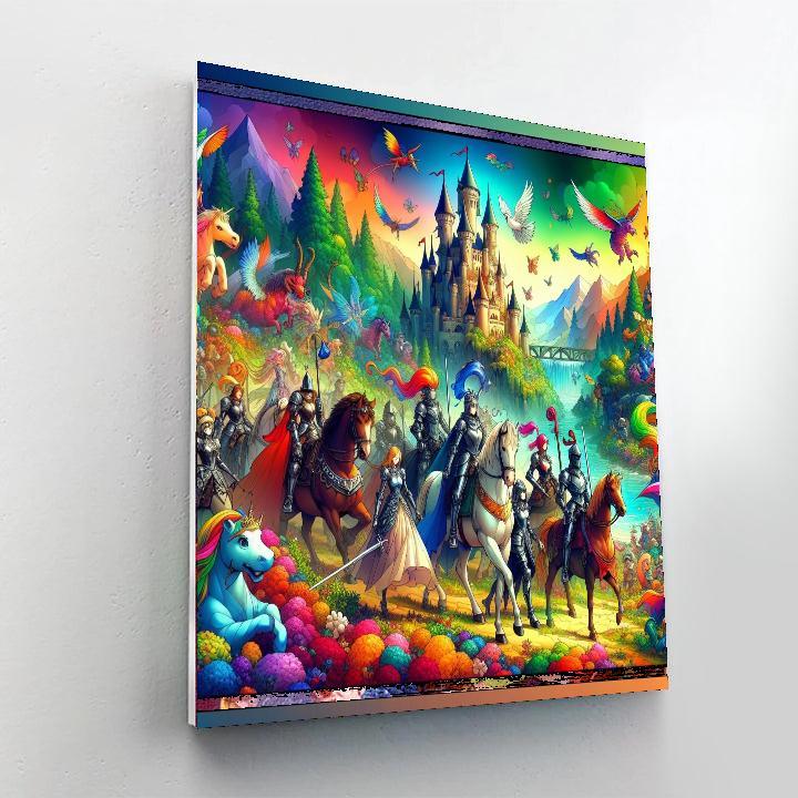 Playful Fantasy Adventure Painting By Numbers Kit