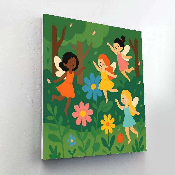 Forest Fairies Dance DIY Paint By Numbers