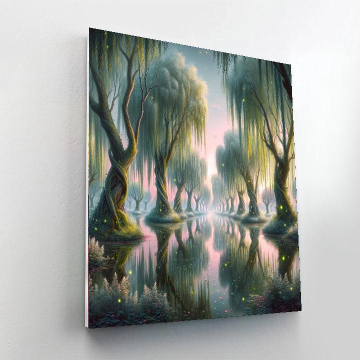 Enchanted Willow Grove Paint By Numbers Art