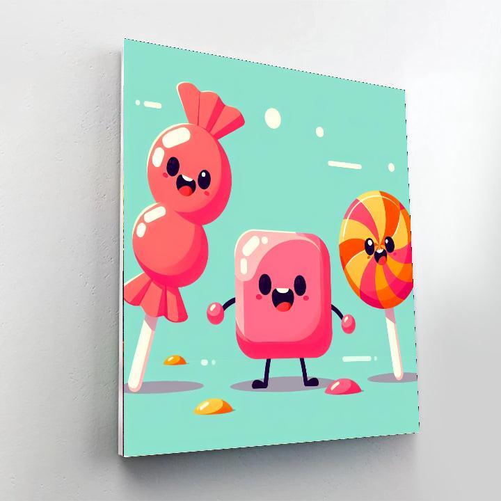 Candyland Caravan Paint By Numbers Art