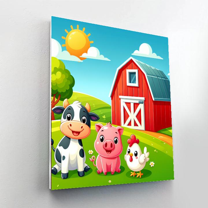 Fantastic Farm Adventures DIY Paint By Numbers