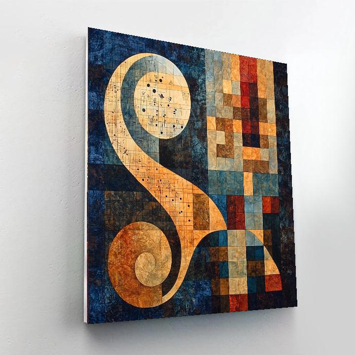 Paul Klee Inspired Rhythm Of Earthly Melodies  Painting Number Kit