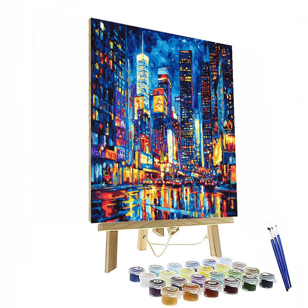 Edward Hopper Inspired City Nights And Vibrant Lights  Paint By Numbers Kits
