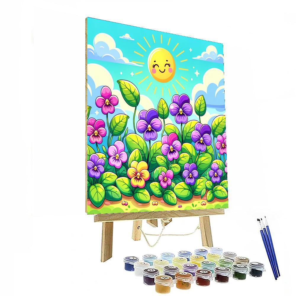 Vibrant Violets Paint By Numbers Art