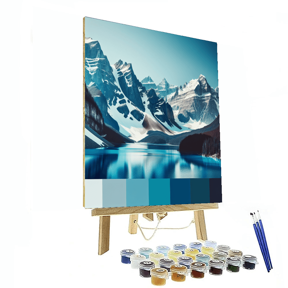 Tranquil Alpine Reflections DIY Paint By Numbers