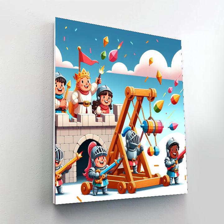 Castle Siege Showdown Numbered Painting Kits