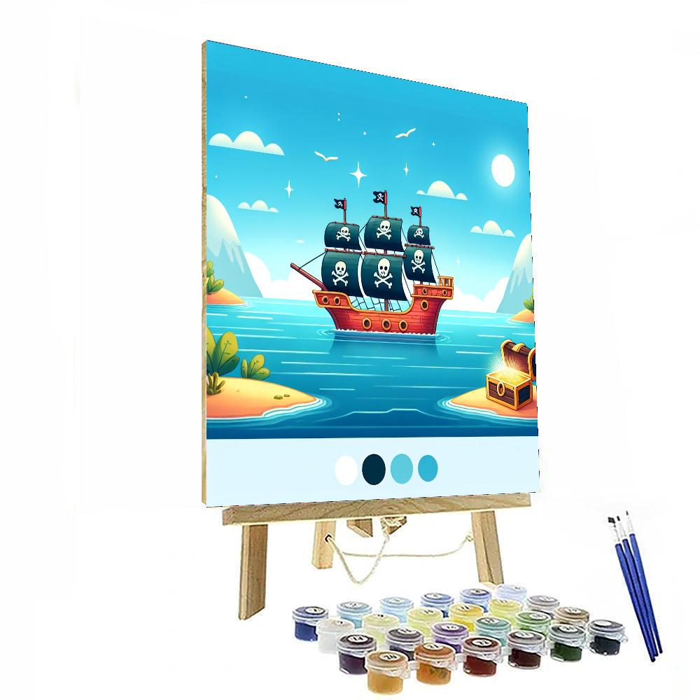 Seaside Pirate Adventures Paint By Color