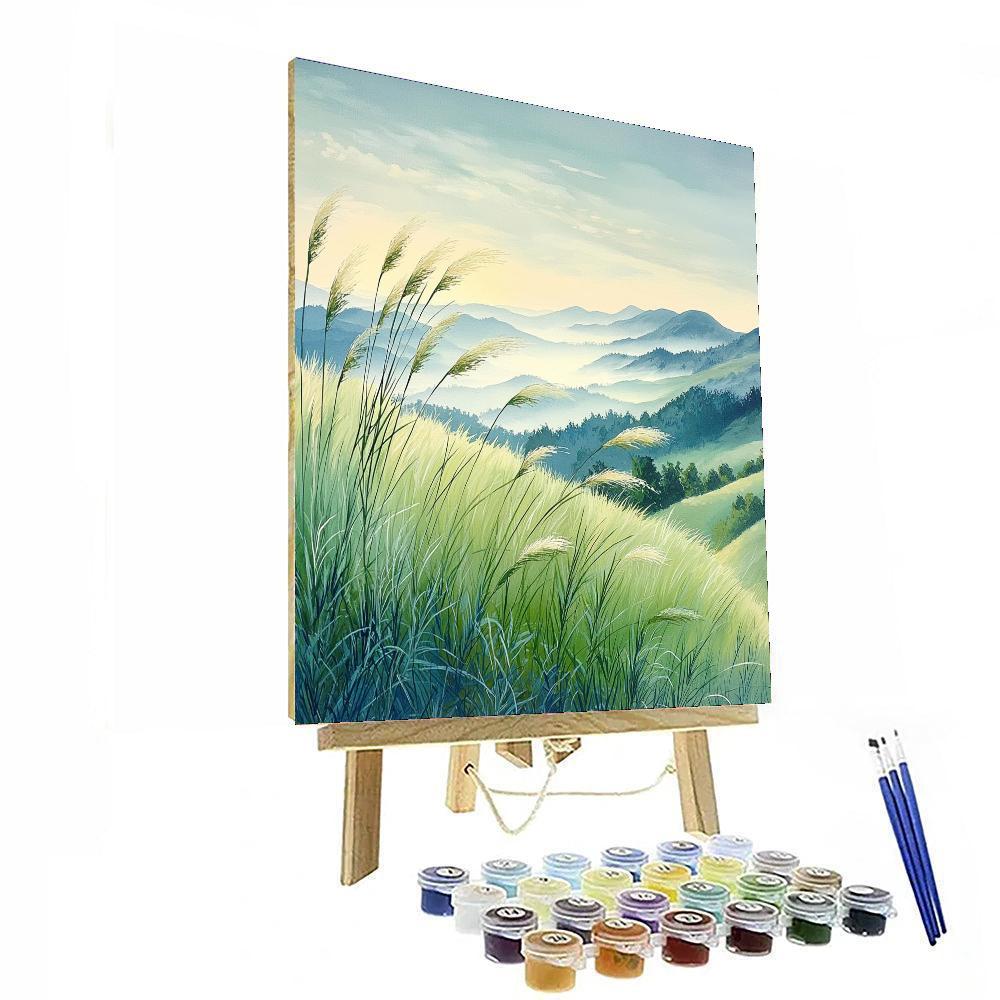 Nandalal Bose Inspired Breeze Through The Meadows  Paint By Numbers