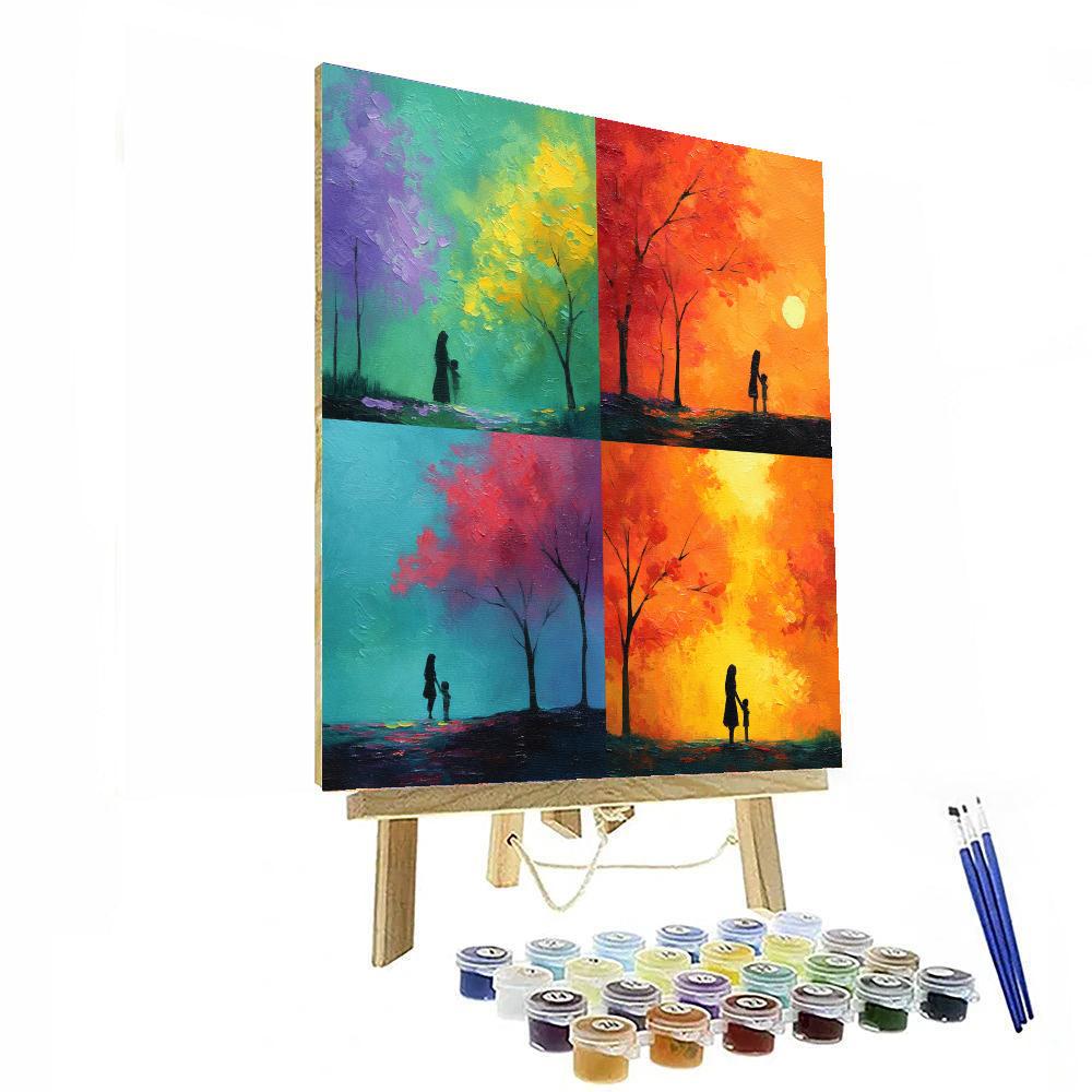 Motherhood Through The Seasons Painting Number Kit