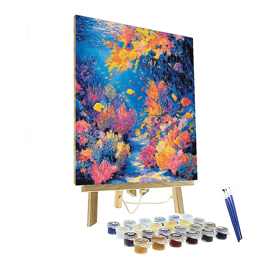Paul Signac Inspired Harmonic Ocean  Paint By Color
