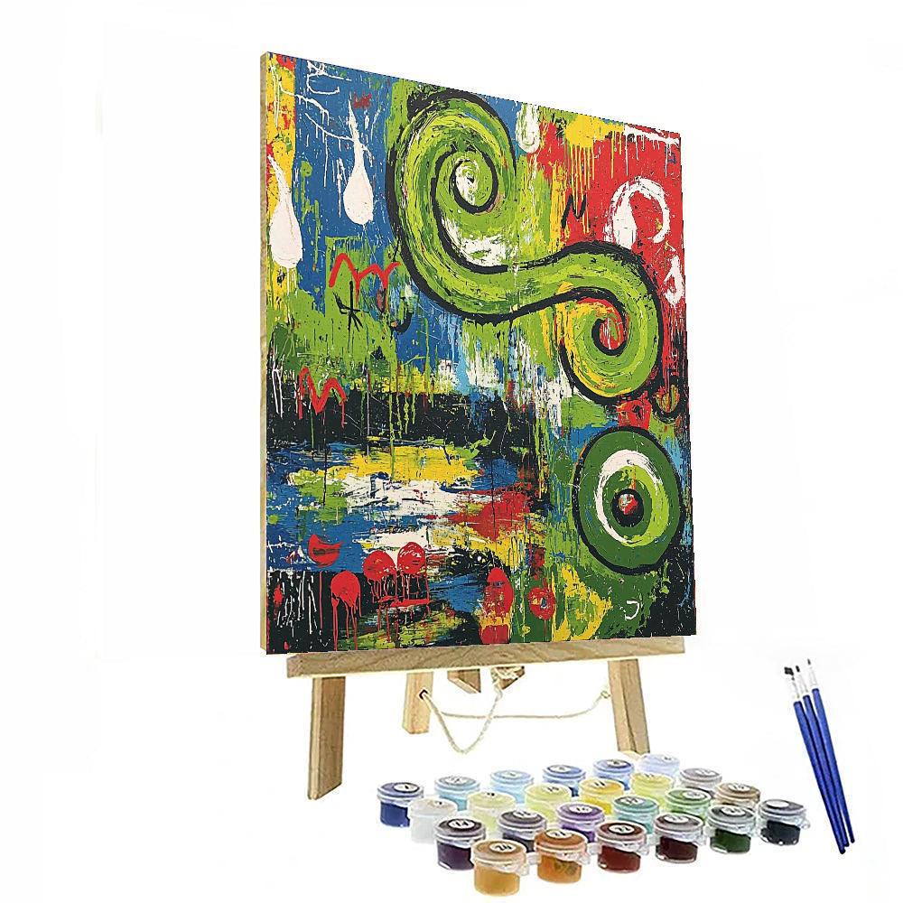 Jean-Michel Basquiat Inspired Untamed Wildness  Paint By Numbers Kits