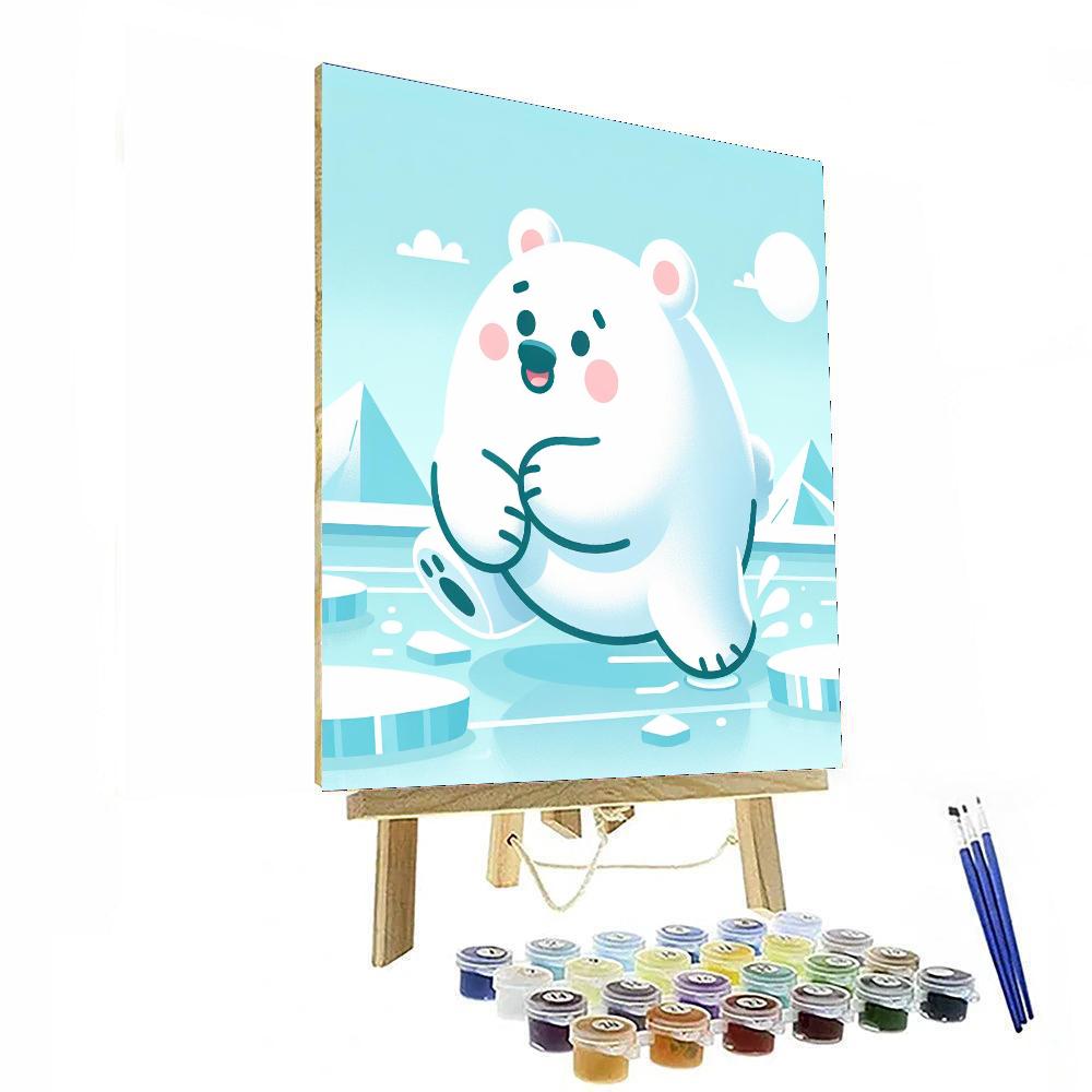 Arctic Animal Safari Painting Number Kit