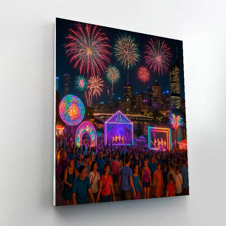 Brisbane Festival - Brisbane, Australia Painting Number Kit