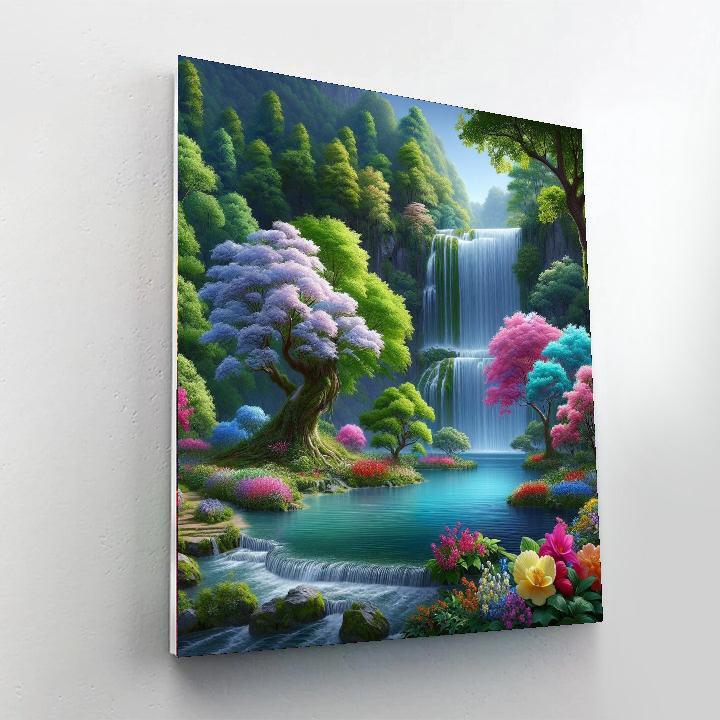 Whimsical Waterfalls Painting By Numbers Kit