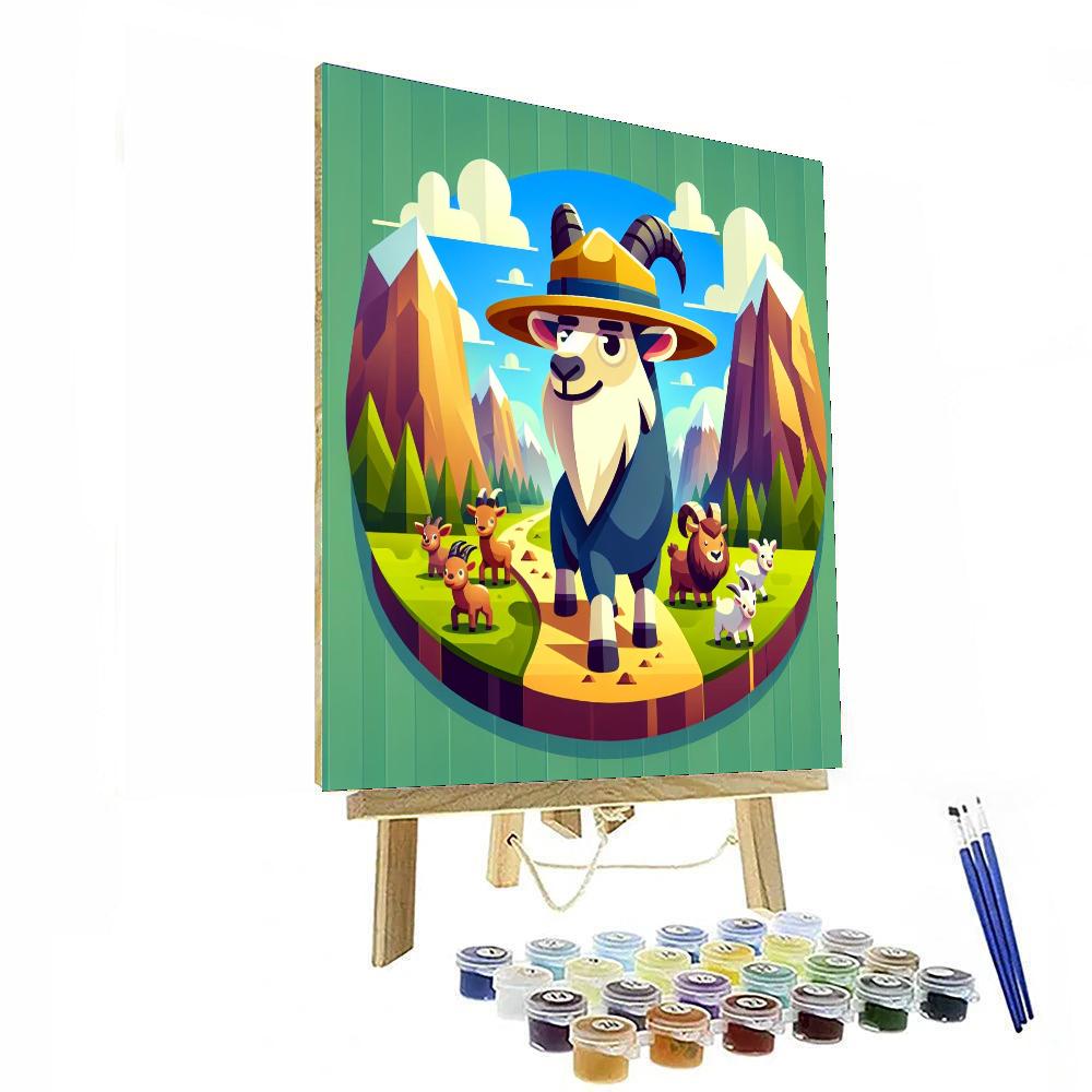 Mountain Ranger Goat Number Painting