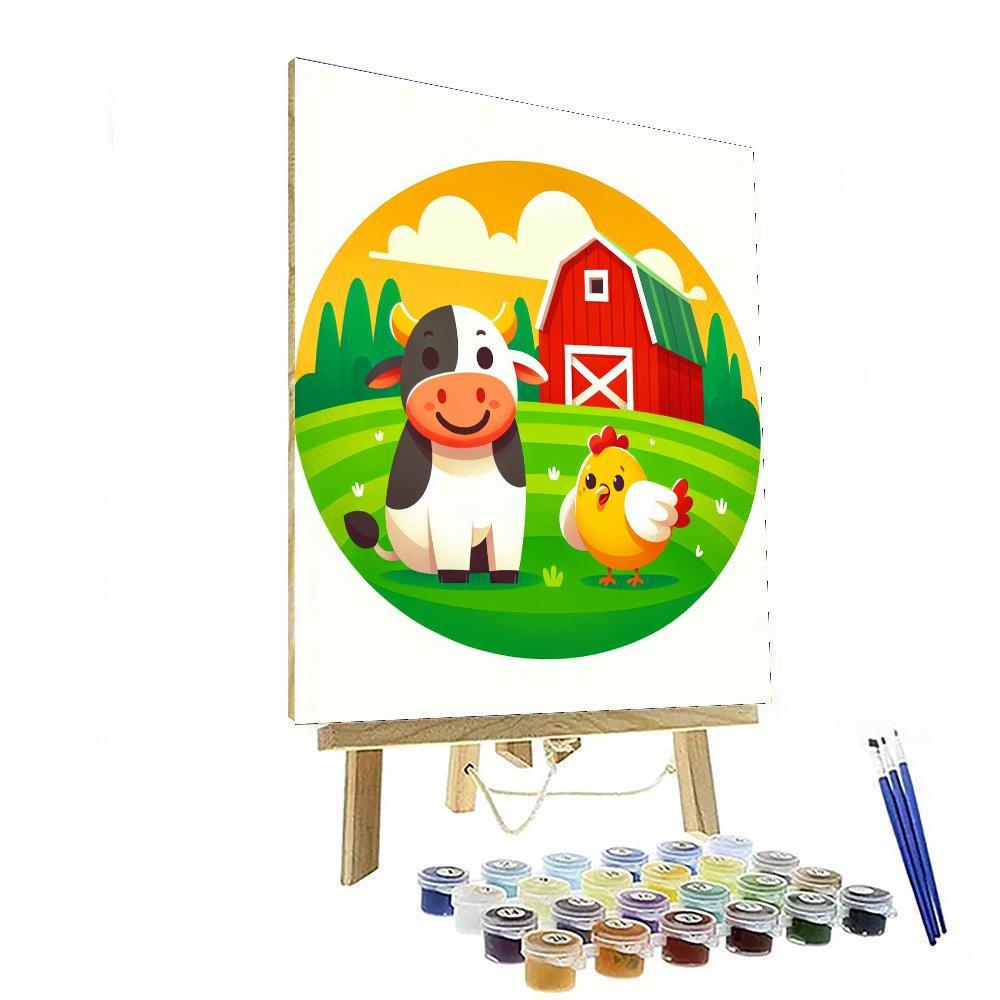 Friendly Farm Frolic DIY Paint By Numbers