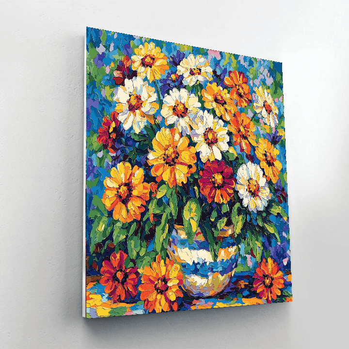 Matisse Inspired Bright Flora  DIY Paint By Numbers