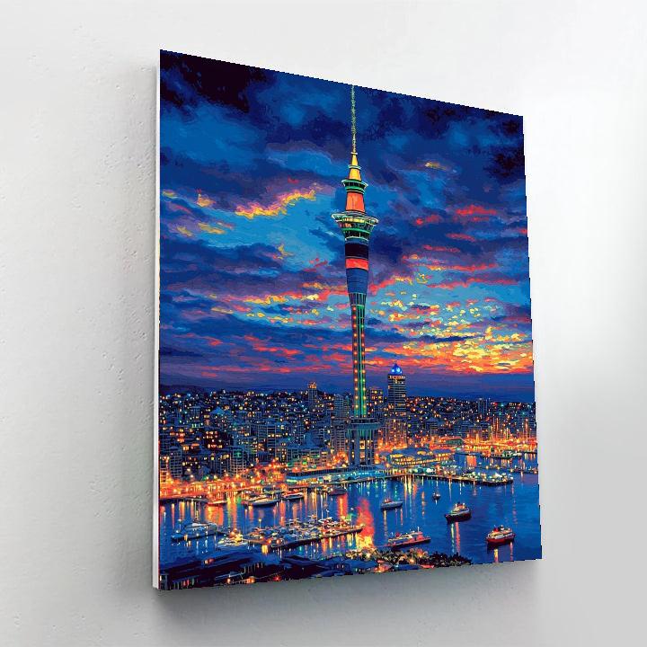 Auckland Sky Tower Numbered Painting Kits