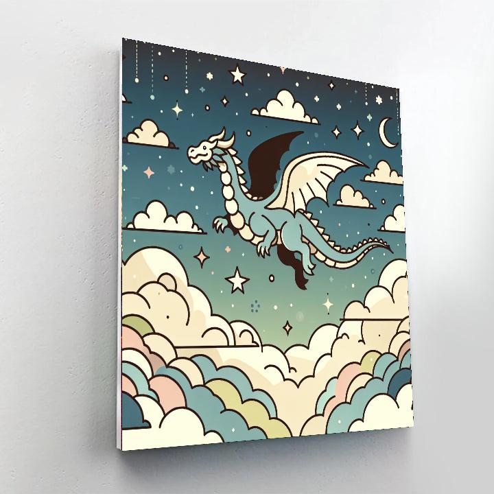 Dragon's Dreamscape Paint By Numbers Art