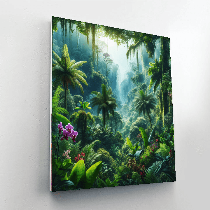 Tropical Rainforest Paradise Paint By Color