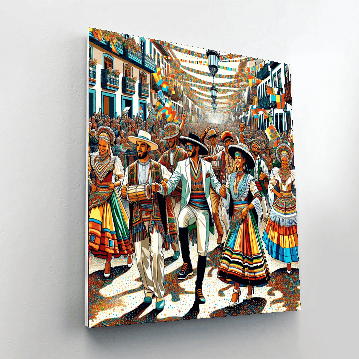 Day Of The Canary Islands - Spain Number Painting